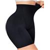 Junlan Mutande Pancera Contenitiva Donna Pancia Piatta Intimo Contenitivo Modellante Vita Alta Mutande Contenitive Senza Cuciture (Nero, M)