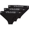 G-STAR Donna Brief 3 Pack, Nero (black/black/black D23775-D516-4248), M