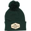 Surf Monkey DRESSED IN MUSIC PLAY WITH ME Beanie Cappello Bambino/Bambina Surf Monkey® Taglia Unica Cappello Invernale con Pompon, Verde, Taglia unica