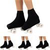 CALZITALY Copripattini per Bambina e Donna, Protezione Pattini Bambina, Proteggi Skate Unisex 130 Denari, Taglia dalla 28 alla 42, Made in Italy (3 Paia Naturale, 33-37 (210-235 mm))