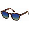 X-LAB occhiali da sole 8004 stile moscot Occhiali da sole uomo Unisex (havana scuro, cobalto giallo)