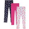 LiKing Leggings in Cotone per Ragazze Pantaloni da Bambina Pantaloni Elasticizzati per Ragazze Sportivo per Bambini Casual Primavera, Estate e Autunno Pantaloni 6-16 Anni 3er Pack 4539-B-158_164