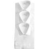 Marks & Spencer Camicie a Maniche Lunghe Slim Fit Facili da Stirare - Confezione da 3 Uomo Bianco 42