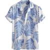 Runcati Camicia hawaiana da uomo a maniche corte Funky, camicia estiva casual, da spiaggia, con bottoni, per il tempo libero, hawaiano, per le vacanze, Colore: rosa., XXL