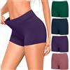 Briyat Mutande Boxer Donna Culotte a Pantaloncino Cotone Shorts Intimo con Cavallo Cotone Mutande Pacco da 4