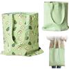 PLATEYTR Doppio Lato Cotone e Tela Borsa, Borsa in Tessuto, Borsa della Spesa, Cotone Spalla Reversibile Canvas Messenger Bag per Le Donne, i Bambini (Mandarino, 40cm x 36cm)