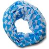 styleBREAKER Sciarpa ad anello con motivo con rombi bavaresi/Dirndl foulard in fantasia tradizionale 01016060, colore:Blu-Bianco