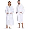 ZOLLNER Accappatoio - soffice e piquè sensibile sulla pelle - Unisex - cotone - bianco - XL - lavabile a 60°C - qualità alberghiera - Certificato OEKO TEX (R)
