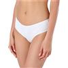 Bellivalini Slip Donna Mutande Cotone Liscio BLV50-201 (Bianco, XXL)