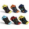 Lucchetti Socks Milano Fantasmini uomo cotone colorati fantasia filo di scozia pois disegni calzini corti alla caviglia made in Italy (Taglia 41-46, Set Summer is magic 6 Paia)