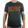 Amplified - Acdc Logo Mens Crew Tee, T-shirt da uomo, manica corta, Grigio (Charcoal), Medium