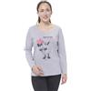 United Labels Pigiama da donna Disney Minnie Mouse Set pigiama a maniche lunghe con pantaloni grigio/nero, grigio/nero, L