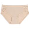 Cotonella, Slip Midi in Morbido Cotone bielastico - Bordi Vita e Gambe extracomfort - Inserto Fianco in Morbido Pizzo Elastico - conf. da 2 Pezzi - Art. GD248