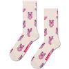 Happy Socks Calzini Cutie Cotone Uomo Donna Bianco Rosa 36-40