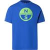 NORTH SAILS T-Shirt Uomo a Maniche Lunghe in Jersey di Cotone Organico con Maxi Logo