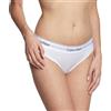Calvin Klein Donna Slip Taglio Bikini Intimo, Bianco (White), L