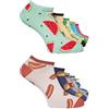 Basic Treasure 12 paia di calzini divertenti in cotone - calzini colorati Happy Socks con motivi divertenti per uomo e donna - idea regalo, 35-38