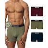 Snocks Boxer Uomo Microfibra Elasticizzato Paco da 3 Mutande Uomo Intimo in Micromodal Nero Taglia 3XL (XXXL) Mutande Slip Boxer Uomo Intimissimi Neri