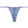 YAMAMAY - Slip Perizoma in Pizzo con Fianchi Regolabili, Denim, Linea Primula Color, Donna, XS/S