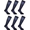 LANCETTI - 6 Paia di Calze Classiche Eleganti e Lunghe per Uomo in Pregiato Cotone Filo di Scozia - Vari Colori Disponibili