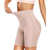 Yuson Girl Guaina Contenitiva Donna Pancia Piatta Pancera Contenitiva Shapewear Vita Alta Mutande Contenitivo Intimo Modellante Snellente Slip Pantaloncini Dimagrante Senza Cuciture(Nude, XL)