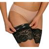sesto senso Bande Elastiche Anti Sfregamento Fasce Cosce di Pizzo Antisfregamento Sexy elastiche con 4 Strisce di Silicone Nero 65-70 L