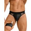 comeondear Intimo Uomo Sexy Perizoma Hot Tanga Mutande Taglie Grandi String Traspiranti Sospensorio Elastici Lingerie Vita Bassa Slip Boxer Brief Nero,M