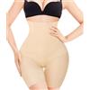 KUMAYES Guaina Pancera Contenitiva Donna Pancia Piatta Intimo Contenitivo Modellante Vita Alta Mutande Dimagrante Snellente Body Shaper Senza Cuciture (Beige, M)
