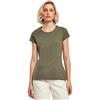 Build Your Brand Maglietta da Donna Basic Tee, Oliva, M