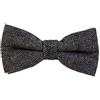 DonDon papillon cotone a quadri da uomo in stile tweed 12 x 6 cm già legato e infinitamente regolabile - grigio chiaro spina di pesce