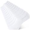 CLOSEMATE 6 Paia Fantasmini Uomo Donna Antiodore e Traspirante Cotone Calzini Invisibili Estivi Antiscivolo con 3 Strisce in Silicone Sportive Calze Corte Basse