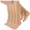 CALZITALY PACK 4 PAIA GAMBALETTI VELATI | CALZE SOTTO IL GINOCCHIO 15 DEN | NATURALE, NERO | CALZETTERIA ITALIANA (4 PAIA - NERO)
