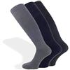 PASINI FASHION 3 Paia - Calze lunghe da uomo con Lana Merino, termiche, eleganti e confortevoli, in colori assortiti