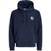 JACK & JONES Jjalliance Sweat Hood, Blazer Blu Marine, M