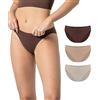 Risalti Slip Donna Microfibra Vita Bassa 3 Pz - Set Mutande Donna Elasticizzate, Mutande Senza Cuciture ed Etichette, Slip Intimo Comodo e Traspirante più Morbido del Cotone - Made in Italy