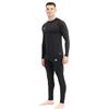 meteor Set biancheria intima termica da uomo, biancheria intima da sci, baselayer, canottiera termica e mutande termiche, traspirante, ad asciugatura rapida, elastica, per corsa, ciclismo, trekking