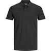 JACK & JONES JJEBASIC POLO SS NOOS, Polo, Uomo, Nero (Black Detail: Slim Fit), XXL