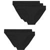 Marks & Spencer Mutande Bikini Invisibili in Cotone Misto Modal - Confezione da 5 da Donna Nero