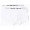Emporio Armani Boxer da Uomo in Viscosa di bambù Morbida al Tatto, Confezione da 2, Bianco, M, Bianco/Bianco, M