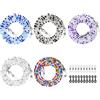 URAQT 5 Pezzi Catene Occhiali, Catenine Fermo Occhiali, Catenine Cordini Occhiali Lettura con 10 Paia Anelli in Silicone Antiscivolo per Donna Uomo