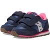 Saucony Baby Jazz HL, Scarpe da Ginnastica Unisex - Bambini e Ragazzi, Navy Silver Pink, 21.5 EU