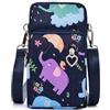 JANKS Borsetta Tracolla Donna Piccola, Mini Borsa Porta Cellulare con Crossbody Strap Phone Portafoglio Borsa A Tracolla Nylon Arm Bag