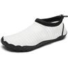 Mishansha Scarpe Scoglio Uomo Donna Scarpa da Mare Traspirante Antiscivolo Scarpette Acquatiche Asciugatura Rapida per Spiaggia Piscina Immersione Surf Nuoto Canottaggio, Bianco, 43 EU