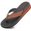 ChayChax Infradito Donna Zeppa Sandali da Spiaggia Leggero Ciabatte Estive Pantofole all'Aperto Antiscivolo, Arancia, 36 EU