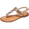 JOMIX Sandali Donna Estivi Infradito Eleganti Bassi Fascia Intrecciata con Cinturino Regolabile Scarpe Aperte per Cerimonia Vacanze Giorno e Sera SD2146 Argento 37