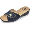 JOMIX Ciabatte Donna Estive Ortopediche per Anziani Pantofole Comode Anatomiche Riposanti da Casa con Strappo Suola Zeppa per Signora Made in Italy ITD1507 Beige 37