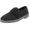 JOMIX Pantofole Uomo Invernali Ciabatte con Chiusura Strappo Comode e Calde da Casa Scarpe Antiscivolo per Anziani e Piedi Sensibili Made in Italy ITU1415 Nero 41