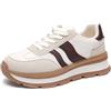 JOMIX Sneakers Donna Casual Scarpe Ginnastica Leggere Comode Platform con Antiscivolo Ammortizzata Suola per Passeggiate Viaggi e Lavoro WSC260203, Beige, 39 EU