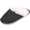 JOMIX Pantofole Uomo Invernali con Pelliccia Sinteica Morbida Ciabatte da Casa in Tessuto Caldo Suola Leggero Antiscivolo in PVC Slippers da Interno Comode MIS255234 Marrone 42/43