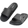 JOMIX Ciabatte Uomo Estive,Pantofole da Casa e Spiaggia in EVA,con Suola Spessa 2,5 cm Antiscivolo,Ideali per Piscina e Uso Quotidiano,Nero,43 EU